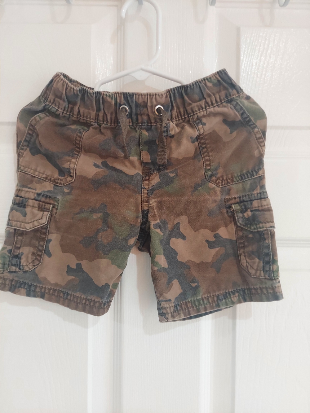 Arizona Jean Company Boys Camo Cargo Shorts - Green & Brown